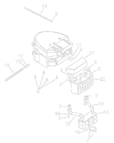 Part Location Diagram of 751B2211535 Husky Casing Clamp